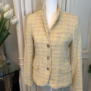 Theory plaid print blazer. Sz S